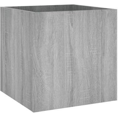 vidaXL Pflanzgefäß, Pflanzkübel für Wohnzimmer Schlafzimmer Büro, Pflanzkasten Dekorativ Feuchtigkeitsbeständig, Blumenkasten Blumentopf, Grau Sonoma Holzwerkstoff vidaXL Pflanzgefäß, Pflanzkübel für Wohnzimmer Schlafzimmer Büro, Pflanzkasten Dekorativ Feuchtigkeitsbeständig, Blumenkasten Blumentopf, Grau Sonoma Holzwerkstoff
