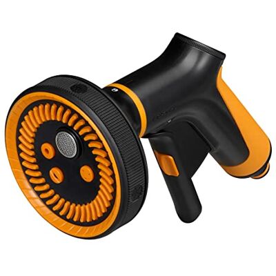 Fiskars Sprühpistole Multi, 5 Funktionen, Stufenlos regelbarer Durchfluss, Mit Frontregler und Ein/Aus-Verriegelung, SoftGrip, Universalgröße, Schwarz/Orange, 1065482 Fiskars Sprühpistole Multi, 5 Funktionen, Stufenlos regelbarer Durchfluss, Mit Frontregler und Ein/Aus-Verriegelung, SoftGrip, Universalgröße, Schwarz/Orange, 1065482