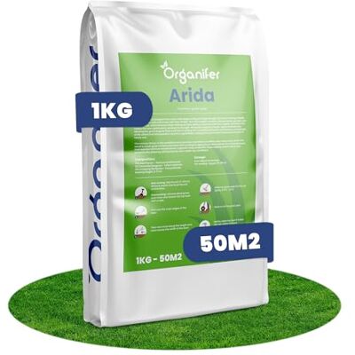 Organifer Trockenresistenter Rasensamen Arida- 1kg = 50m2 Hitze- Und Trockenresistent Ideal Für Sandböden Und Sportplätze Organifer Trockenresistenter Rasensamen Arida- 1kg = 50m2 Hitze- Und Trockenresistent Ideal Für Sandböden Und Sportplätze