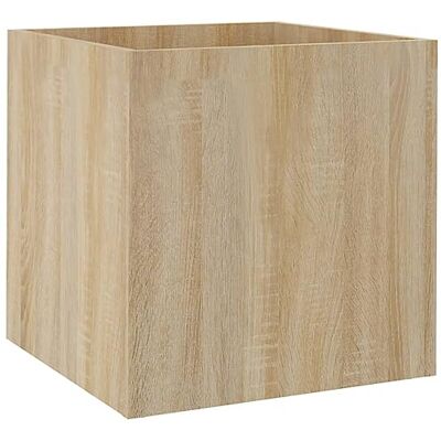 vidaXL Pflanzgefäß, Pflanzkasten für Wohnzimmer Schlafzimmer Büro, Pflanzkübel Dekorativ mit viel Platz, Pflanztopf Blumenkasten Blumentopf, Sonoma-Eiche Holzwerkstoff vidaXL Pflanzgefäß, Pflanzkasten für Wohnzimmer Schlafzimmer Büro, Pflanzkübel Dekorativ mit viel Platz, Pflanztopf Blumenkasten Blumentopf, Sonoma-Eiche Holzwerkstoff