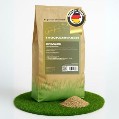 GardenTaurus SunnyGuard Trockenrasen ideal für trockene und sonnige Lagen dichter Rasen schnell & zuverlässig, trockenheitsresistent (1,25 kg Trockenrasen) GardenTaurus SunnyGuard Trockenrasen ideal für trockene und sonnige Lagen dichter Rasen schnell & zuverlässig, trockenheitsresistent (1,25 kg Trockenrasen)
