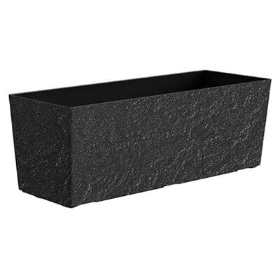 Dehner Pflanzkasten Stone, Blumentopf inkl. Bewässerungssystem/Ablaufloch, frostbeständig, ca. 49.5 x 19 x 19 cm, Polypropylen, anthrazit Dehner Pflanzkasten Stone, Blumentopf inkl. Bewässerungssystem/Ablaufloch, frostbeständig, ca. 49.5 x 19 x 19 cm, Polypropylen, anthrazit