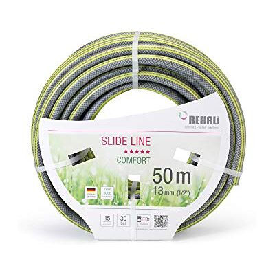REHAU Comfort Slide Line 50 m Gartenschlauch grau / gelb 1/2 Zoll 1 Rolle REHAU Comfort Slide Line 50 m Gartenschlauch grau / gelb 1/2 Zoll 1 Rolle