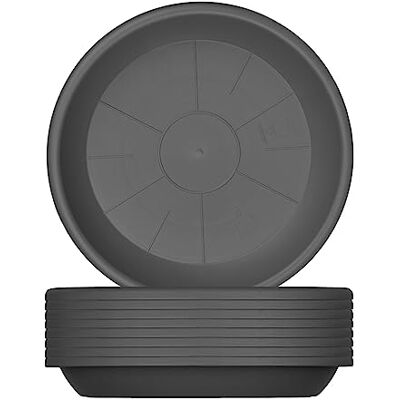 BigDean 9X Blumentopf Untersetzer Ø 19 cm Anthrazit für Ø 20 cm Töpfe Kunststoff Blumenuntersetzer rund, Stabile Blumentopfuntersetzer, Robust & Langlebig, UV Beständig, Wetterfest BigDean 9X Blumentopf Untersetzer Ø 19 cm Anthrazit für Ø 20 cm Töpfe Kunststoff Blumenuntersetzer rund, Stabile Blumentopfuntersetzer, Robust & Langlebig, UV Beständig, Wetterfest