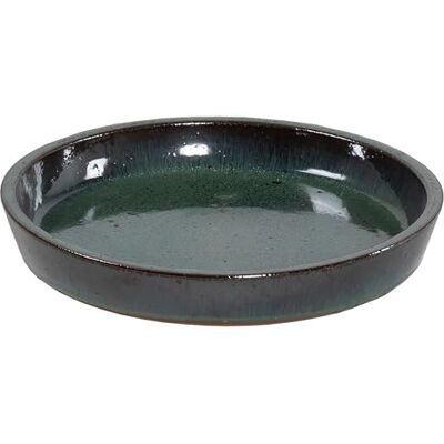 Dehner Blumentopf-Untersetzer, rund, Ø ca. 24 cm, Keramik, glasiert, grün Dehner Blumentopf-Untersetzer, rund, Ø ca. 24 cm, Keramik, glasiert, grün