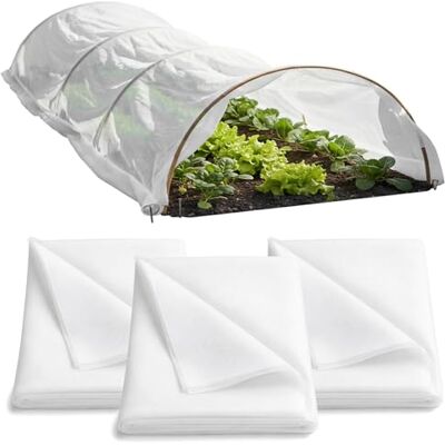com-four ® 22,5 m² Frühbeetvlies für Pflanzen, 3X Wintervlies je 7,5 m² Frostschutzvlies für Garten und Hochbeet Gartenvlies zum Abdecken zuschneidbar für Gemüse Blumen und DIY com-four ® 22,5 m² Frühbeetvlies für Pflanzen, 3X Wintervlies je 7,5 m² Frostschutzvlies für Garten und Hochbeet Gartenvlies zum Abdecken zuschneidbar für Gemüse Blumen und DIY
