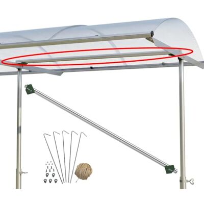 Beckmann Rankrohr-Set für Schutzdach für Pflanzen, Rankrohr inkl. 5 Erdnägeln, 5 Aufhängeösen, Rankschnur Beckmann Rankrohr-Set für Schutzdach für Pflanzen, Rankrohr inkl. 5 Erdnägeln, 5 Aufhängeösen, Rankschnur