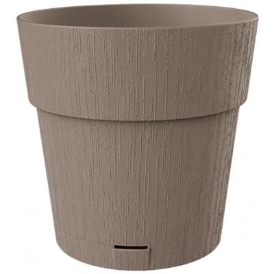 Kreher Ethica Pflanzkübel Ø 40 x H 40 cm mit Wasserspeicher, Taupe, 1 Stück Kreher Ethica Pflanzkübel Ø 40 x H 40 cm mit Wasserspeicher, Taupe, 1 Stück