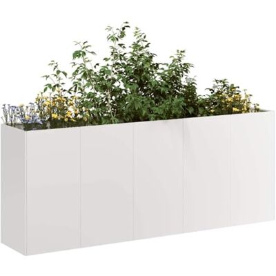 vidaXL Pflanzkübel 200x40x80 cm Edelstahl vidaXL Pflanzkübel 200x40x80 cm Edelstahl