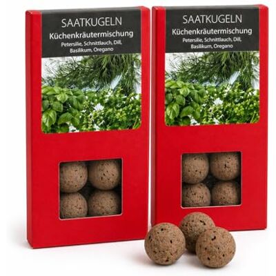 AddLiving Saatkugeln Kräuter 16 Stk. Kräutersamen Set Saatbomben Küchenkräuter Saatgut Kräuter für Balkon & Garten Samenbomben Petersilie, Schnittlauch, Dill, Basilikum & Oregano Seedbombs Seedballs AddLiving Saatkugeln Kräuter 16 Stk. Kräutersamen Set Saatbomben Küchenkräuter Saatgut Kräuter für Balkon & Garten Samenbomben Petersilie, Schnittlauch, Dill, Basilikum & Oregano Seedbombs Seedballs