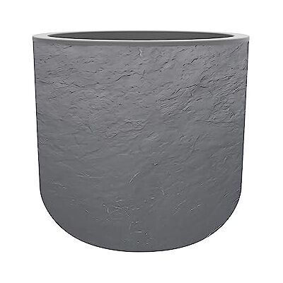 EDA Blumentopf, rund, 40 cm, Volcania'Up, 32,5 l, Steinoptik, einwandig, Wasserspeicherbereich, Ø 38,5 x H.36,8 cm, Kieselgrau EDA Blumentopf, rund, 40 cm, Volcania'Up, 32,5 l, Steinoptik, einwandig, Wasserspeicherbereich, Ø 38,5 x H.36,8 cm, Kieselgrau