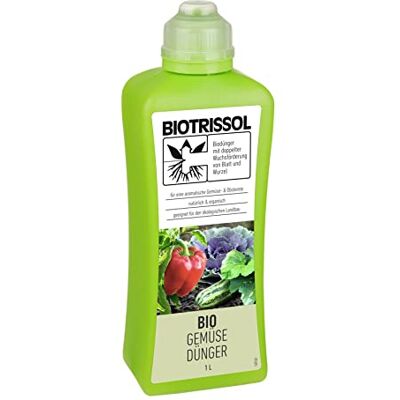 Compo BIOTRISSOL Bio Gemüsedünger, Dünger für Anbau und Pflege in Beet, Kübel und Hochbeet, 100 % pflanzliche Inhaltsstoffe, Vegan, 1 L Compo BIOTRISSOL Bio Gemüsedünger, Dünger für Anbau und Pflege in Beet, Kübel und Hochbeet, 100 % pflanzliche Inhaltsstoffe, Vegan, 1 L