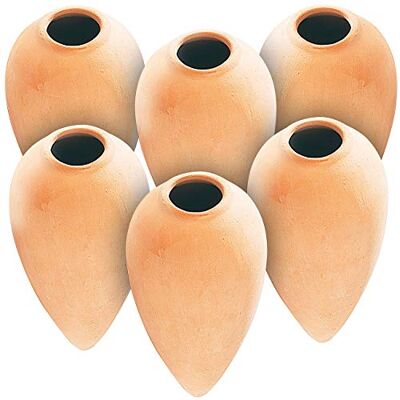 Royal Gardineer Wasserspender Pflanzen: 6er-Set Terracotta Wasserspender Classico für Topfpflanzen, je 125ml (Garten, Durstkugeln, Balkon) Royal Gardineer Wasserspender Pflanzen: 6er-Set Terracotta Wasserspender Classico für Topfpflanzen, je 125ml (Garten, Durstkugeln, Balkon)