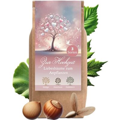 Little Plants Hochzeitsgeschenk Anzuchtset Liebesbäume Hochzeitsgeschenke für Brautpaar Liebesbäume Geschenk Hochzeit kleine Aufmerksamkeit Hochzeitsbaum Baum Pflanzen Samen Set (Variante 5) Little Plants Hochzeitsgeschenk Anzuchtset Liebesbäume Hochzeitsgeschenke für Brautpaar Liebesbäume Geschenk Hochzeit kleine Aufmerksamkeit Hochzeitsbaum Baum Pflanzen Samen Set (Variante 5)