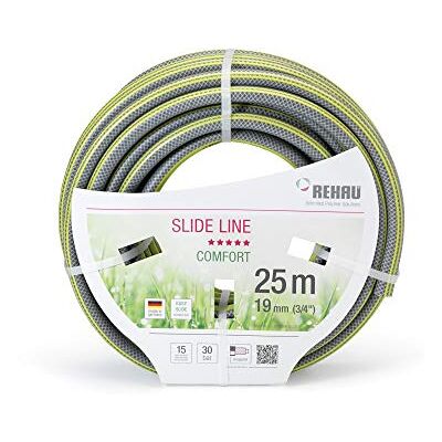 REHAU Comfort Slide Line 25 m Gartenschlauch grau / gelb 3/4 Zoll 1 Rolle REHAU Comfort Slide Line 25 m Gartenschlauch grau / gelb 3/4 Zoll 1 Rolle