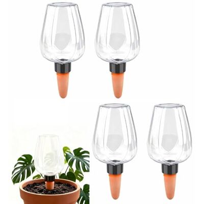 Generic 4 Stück Bewässerungskugeln für Pflanzen, 350ml Top‑Füllung Automatische Pflanzenbewässerung, Transparente Pflanzenspender für Innenhöfe, Balkongärten und Zimmerpflanzen Generic 4 Stück Bewässerungskugeln für Pflanzen, 350ml Top‑Füllung Automatische Pflanzenbewässerung, Transparente Pflanzenspender für Innenhöfe, Balkongärten und Zimmerpflanzen