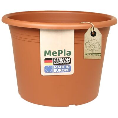 MePla Blumentopf Cilindro runder Pflanzkübel wetterfestes Pflanzgefäß UV-beständiger Blumenkübel Pflanzentopf Kübel Ø 70 Terracotta MePla Blumentopf Cilindro runder Pflanzkübel wetterfestes Pflanzgefäß UV-beständiger Blumenkübel Pflanzentopf Kübel Ø 70 Terracotta