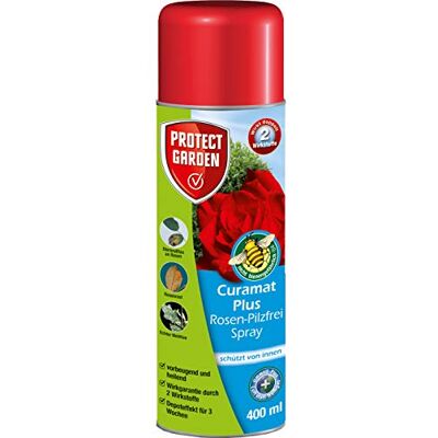 PROTECT GARDEN Curamat Plus Rosen-Pilzfrei Spray, anwendungsfertiges Spray gegen Pilzkrankheiten an Rosen und Zierpflanzen, 400 ml PROTECT GARDEN Curamat Plus Rosen-Pilzfrei Spray, anwendungsfertiges Spray gegen Pilzkrankheiten an Rosen und Zierpflanzen, 400 ml