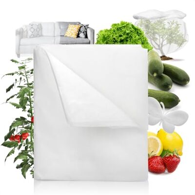 com-four ® Tomaten-Hauben-Vlies, Pflanzen Kälteschutz-Vlies 9 x 0,8 m Frostschutz-Vlies für Pflanzen Pflanzenvlies atmungsaktiv com-four ® Tomaten-Hauben-Vlies, Pflanzen Kälteschutz-Vlies 9 x 0,8 m Frostschutz-Vlies für Pflanzen Pflanzenvlies atmungsaktiv