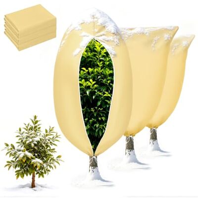 Biamaleu 3 Stück Winterschutz Pflanzen Außen, 80x100cm Frostschutz Pflanzen, 60g/m² Atmungsaktiv Reißfest, mit Reißverschluss & Zugband, für Olivenbaum Palmen Sträucher Balkonpflanzen Große Kübelpflanzen Biamaleu 3 Stück Winterschutz Pflanzen Außen, 80x100cm Frostschutz Pflanzen, 60g/m² Atmungsaktiv Reißfest, mit Reißverschluss & Zugband, für Olivenbaum Palmen Sträucher Balkonpflanzen Große Kübelpflanzen