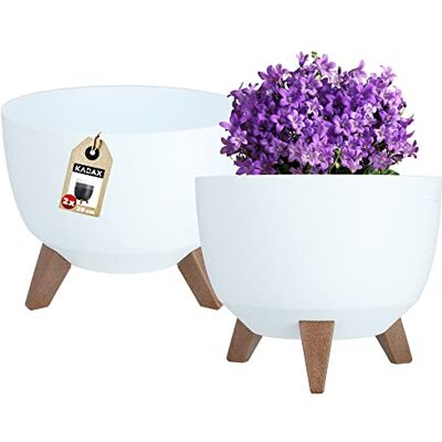 KADAX - 29 cm Weiß Deckel-Einsatz für Blumentopf - 2 Stk KADAX - 29 cm Weiß Deckel-Einsatz für Blumentopf - 2 Stk
