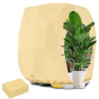 Biamaleu 2 Stück Winterschutz Pflanzen Außen, 120x180cm Frostschutz Pflanzen, 60g/m² Atmungsaktiv Reißfest, mit Reißverschluss & Zugband, für Olivenbaum Palmen Sträucher Balkonpflanzen Große Kübelpflanzen Biamaleu 2 Stück Winterschutz Pflanzen Außen, 120x180cm Frostschutz Pflanzen, 60g/m² Atmungsaktiv Reißfest, mit Reißverschluss & Zugband, für Olivenbaum Palmen Sträucher Balkonpflanzen Große Kübelpflanzen