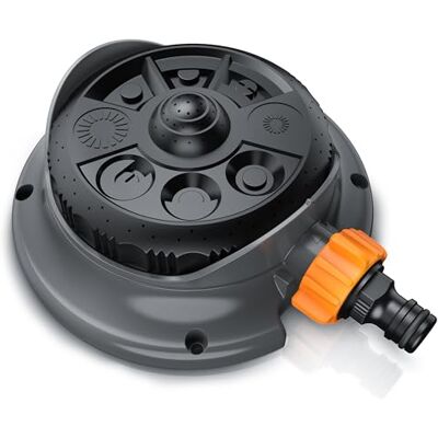 Brandson Rasensprenger 3/4 Zoll Rasensprinkler Flächenregner Garten Sprinkler 8 verstellbare Sprühformen 110 m² Beregnungsfläche – Viereckregner Schnellkupplungsadapter Brandson Rasensprenger 3/4 Zoll Rasensprinkler Flächenregner Garten Sprinkler 8 verstellbare Sprühformen 110 m² Beregnungsfläche – Viereckregner Schnellkupplungsadapter