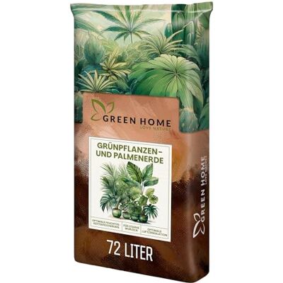 GREEN HOME LOVE NATURE Green Home Grünpflanzen- & Palmenerde 72L – Pflanzenerde für Palmen, Grünpflanzen & Zimmerpflanzen – Mit Torf & Holzfasern – Hochbeet-Erde & Gemüseerde für gesundes Wachstum GREEN HOME LOVE NATURE Green Home Grünpflanzen- & Palmenerde 72L – Pflanzenerde für Palmen, Grünpflanzen & Zimmerpflanzen – Mit Torf & Holzfasern – Hochbeet-Erde & Gemüseerde für gesundes Wachstum