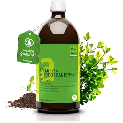 Multikraft Effektive Mikroorganismen Aktiv (EM aktiv) – Boden- & Pflanzenpflege für Garten & Landwirtschaft, fördert Pflanzenwachstum, Bodenstruktur & Bodenfruchtbarkeit, 1 Liter Multikraft Effektive Mikroorganismen Aktiv (EM aktiv) – Boden- & Pflanzenpflege für Garten & Landwirtschaft, fördert Pflanzenwachstum, Bodenstruktur & Bodenfruchtbarkeit, 1 Liter