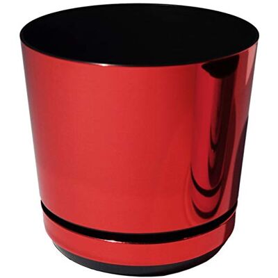 KORAD Blumentopf/Übertopf glänzendes Rot 16 cm Pflanzkübel aus Hochwertiger Kunststoff Dekorativer Topf für Pflanzen KORAD Blumentopf/Übertopf glänzendes Rot 16 cm Pflanzkübel aus Hochwertiger Kunststoff Dekorativer Topf für Pflanzen