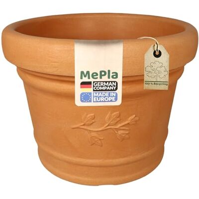 MePla Blumentopf Palermo runder Pflanzkübel wetterfestes Pflanzgefäß UV-beständiger Blumenkübel Pflanzentopf Kübel ø50 Terra MePla Blumentopf Palermo runder Pflanzkübel wetterfestes Pflanzgefäß UV-beständiger Blumenkübel Pflanzentopf Kübel ø50 Terra