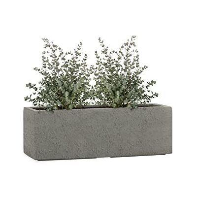 Pflanzwerk ® Pflanzkübel TUB Lava Grau 17x50x17cm XXL – Rechteckig – Großer Fiberglas Blumenkübel für Garten & Fensterbank außen und innen Frostbeständig UV-Schutz Markenqualität Pflanzwerk ® Pflanzkübel TUB Lava Grau 17x50x17cm XXL – Rechteckig – Großer Fiberglas Blumenkübel für Garten & Fensterbank außen und innen Frostbeständig UV-Schutz Markenqualität
