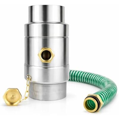 Generic Regenwassersammler Wassersammler Titan Zink 6-tlg/100mm Jumbo Regenwassersammler inkl. Schlauchanschluss-Set und Verschlusskappe Wassersammler für Regentonnen mit Schlauch Generic Regenwassersammler Wassersammler Titan Zink 6-tlg/100mm Jumbo Regenwassersammler inkl. Schlauchanschluss-Set und Verschlusskappe Wassersammler für Regentonnen mit Schlauch