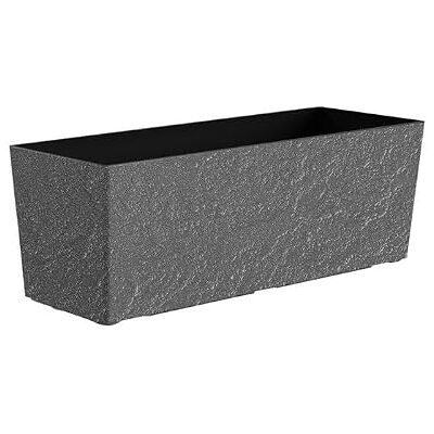 Dehner Pflanzkasten Stone, Blumentopf inkl. Bewässerungssystem/Ablaufloch, frostbeständig, ca. 49.5 x 19 x 19 cm, Polypropylen, grau Dehner Pflanzkasten Stone, Blumentopf inkl. Bewässerungssystem/Ablaufloch, frostbeständig, ca. 49.5 x 19 x 19 cm, Polypropylen, grau