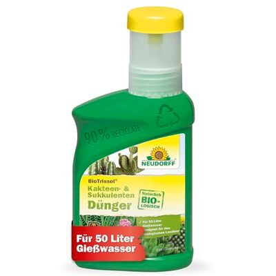 Neudorff BioTrissol Kakteen- & SukkulentenDünger Bio-Dünger für kräftig grüne Pflanzen und beeindruckende Blüten, 250 ml Neudorff BioTrissol Kakteen- & SukkulentenDünger Bio-Dünger für kräftig grüne Pflanzen und beeindruckende Blüten, 250 ml