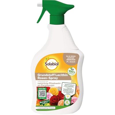 Solabiol Grundstoff Lecithin Rosen-Spray, natürliche Abwehr von Pilzkrankheiten an Rosen, 1 Liter Sprühflasche Solabiol Grundstoff Lecithin Rosen-Spray, natürliche Abwehr von Pilzkrankheiten an Rosen, 1 Liter Sprühflasche