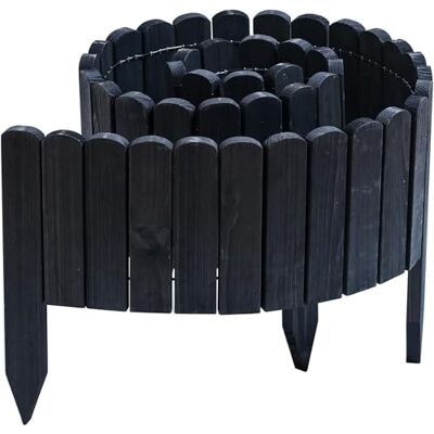 Gartenwelt Riegelsberger Rollboarder 203 cm Anthrazit Zaunhöhe 20 cm Flexible Beetumrandung aus Tannenholz Rasenkante & Beeteinfassung für Garten und Rasen Gartenwelt Riegelsberger Rollboarder 203 cm Anthrazit Zaunhöhe 20 cm Flexible Beetumrandung aus Tannenholz Rasenkante & Beeteinfassung für Garten und Rasen