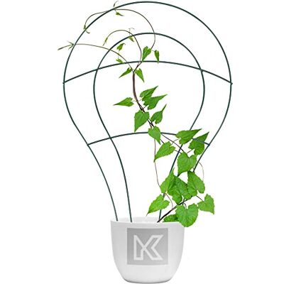 KADAX Blumengitter aus Stahl, 3er Set, Rankgitter, Rankhilfe für Kletterpflanzen, Pflanzenstielstütze, Blumenstütze, Gitterspalier, Pflanzengitter (48,5 x 32 cm) KADAX Blumengitter aus Stahl, 3er Set, Rankgitter, Rankhilfe für Kletterpflanzen, Pflanzenstielstütze, Blumenstütze, Gitterspalier, Pflanzengitter (48,5 x 32 cm)