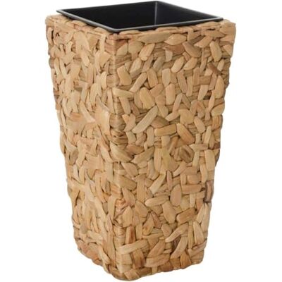 VIVANNO Pflanzkübel Wasserhyazinthe Natur Wild 60x28x28 cm Blumenkübel Pflanzen-Kübel mit Kunststoffeinsatz, Natur-Design für Wohnbereich, stabiler Drahtrahmen, Pflanzentopf für Palmen & Farn VIVANNO Pflanzkübel Wasserhyazinthe Natur Wild 60x28x28 cm Blumenkübel Pflanzen-Kübel mit Kunststoffeinsatz, Natur-Design für Wohnbereich, stabiler Drahtrahmen, Pflanzentopf für Palmen & Farn