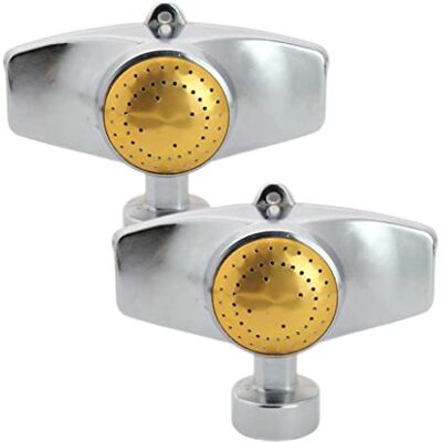 Lcarege Metall-Punkt-Sprinkler für Rasen, quadratisches Muster, Sprinkler mit sanftem Wasser für Garten, 2 Stück Lcarege Metall-Punkt-Sprinkler für Rasen, quadratisches Muster, Sprinkler mit sanftem Wasser für Garten, 2 Stück