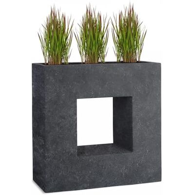 Pflanzwerk ® Pflanzkübel Vista Lava Anthrazit 66x66x28cm Blumentopf *Frostbeständiger Blumenkübel* *UV-Schutz* *Qualitätsware* Pflanzwerk ® Pflanzkübel Vista Lava Anthrazit 66x66x28cm Blumentopf *Frostbeständiger Blumenkübel* *UV-Schutz* *Qualitätsware*