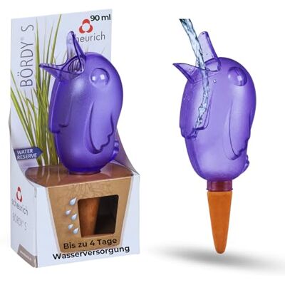 Scheurich Wasserspender S Bördy 1 x Lila 90ml Füllmenge Bewässerungskugel klein mit Ton Fuß Wasserspender Pflanzen und Blumen Terrakotta Stiel Scheurich Wasserspender S Bördy 1 x Lila 90ml Füllmenge Bewässerungskugel klein mit Ton Fuß Wasserspender Pflanzen und Blumen Terrakotta Stiel