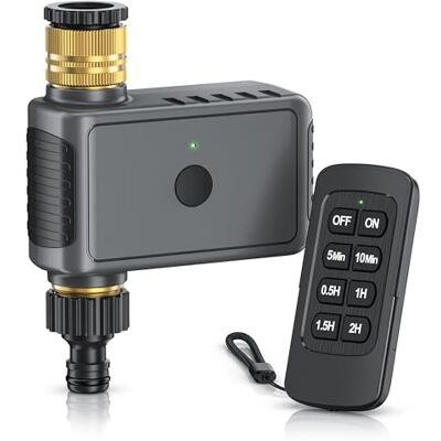 Brandson – Bewässerungscomputer Funk mit Fernbedienung – automatische Bewässerungsanlage automatische Gartenbewässerung – 6 Voreinstellungen – Bewässerung für Balkon Garten Terrasse Brandson – Bewässerungscomputer Funk mit Fernbedienung – automatische Bewässerungsanlage automatische Gartenbewässerung – 6 Voreinstellungen – Bewässerung für Balkon Garten Terrasse