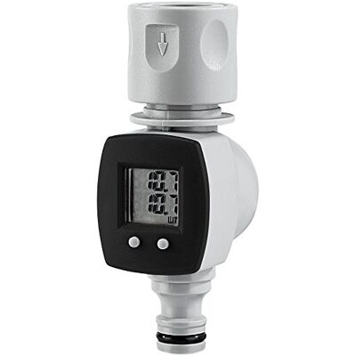 Royal Gardineer Zähler: Digitaler Wasserzähler für den Gartenschlauch, mit 2 Zähleranzeigen (Wassermengenzähler Digital, Wasseruhr Garten, Mini) Royal Gardineer Zähler: Digitaler Wasserzähler für den Gartenschlauch, mit 2 Zähleranzeigen (Wassermengenzähler Digital, Wasseruhr Garten, Mini)