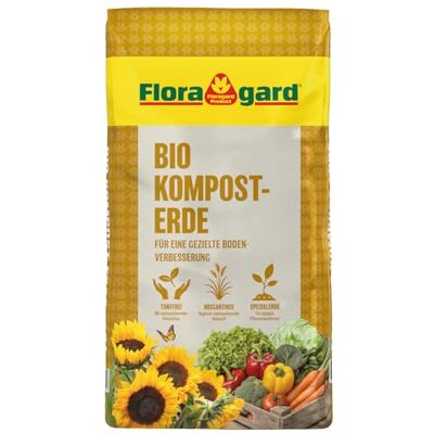 Floragard Bio Kompost-Erde 50 Liter – Pflanzerde für Blumen, Gemüse und Gehölze – mit Bio-Dünger Gartenerde, erdfarben, 121780 Floragard Bio Kompost-Erde 50 Liter – Pflanzerde für Blumen, Gemüse und Gehölze – mit Bio-Dünger Gartenerde, erdfarben, 121780
