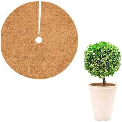 Zqemy Mulchmatte aus natürlicher Kokosfaser, Baumschutz, 8 Stück Blumentopf-Scheiben-Pad, warmes Feuchtigkeitskissen für praktische Gartenpflanzen, Unkrautbekämpfung (35 cm) Zqemy Mulchmatte aus natürlicher Kokosfaser, Baumschutz, 8 Stück Blumentopf-Scheiben-Pad, warmes Feuchtigkeitskissen für praktische Gartenpflanzen, Unkrautbekämpfung (35 cm)