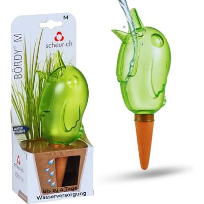 Scheurich Wasserspender Bördy M 1 x Grün 220ml Füllmenge Bewässerungskugel klein mit Ton Fuß Wasserspender Pflanzen und Blumen Terrakotta Stiel Scheurich Wasserspender Bördy M 1 x Grün 220ml Füllmenge Bewässerungskugel klein mit Ton Fuß Wasserspender Pflanzen und Blumen Terrakotta Stiel