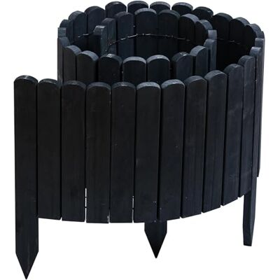 Gartenwelt Riegelsberger Rollboarder 203 cm Anthrazit Zaunhöhe 30 cm Flexible Beetumrandung aus Tannenholz Rasenkante & Beeteinfassung für Garten und Rasen Gartenwelt Riegelsberger Rollboarder 203 cm Anthrazit Zaunhöhe 30 cm Flexible Beetumrandung aus Tannenholz Rasenkante & Beeteinfassung für Garten und Rasen