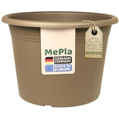 MePla Blumentopf Cilindro runder Pflanzkübel wetterfestes Pflanzgefäß UV-beständiger Blumenkübel Pflanzentopf Kübel Ø 25 Taupe MePla Blumentopf Cilindro runder Pflanzkübel wetterfestes Pflanzgefäß UV-beständiger Blumenkübel Pflanzentopf Kübel Ø 25 Taupe