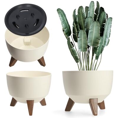 KADAX Vaso crema 33 cm - Creme - rund - Planter KADAX Vaso crema 33 cm - Creme - rund - Planter